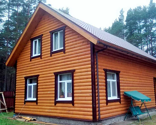 Фасад блок хаус