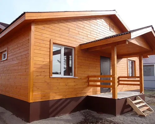 Фасад имитация бруса