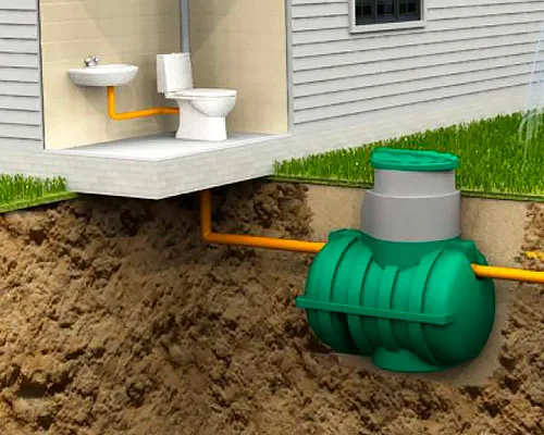 Монтаж септика, канализации