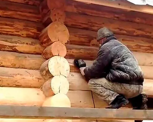 Шлифовка и покраска сруба