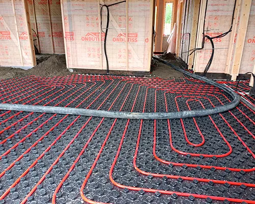 Монтаж тёплого пола