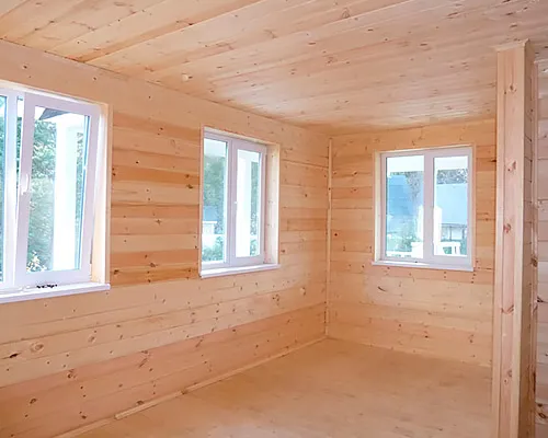 Обшивка вагонкой, имитацией бруса